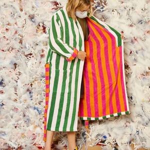 NWT Harry Styles inspired Dusen Dusen Striped Bathrobe